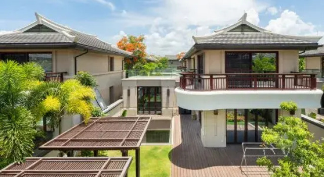 Sanya Haitang Bay Yuelv Coast Resort Villa (CDF Sanya International Duty Free City Store), Забронировать Курортный отель Отели Санья с бассейном, рядом с Sanya Duty Free Store, Бассейн