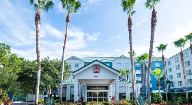 Кровать в общем номере Hilton Garden Inn Jacksonville JTB/Deerwood Park