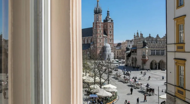 Двухместный номер Deluxe с видом на город Cracow Main Square Apartments