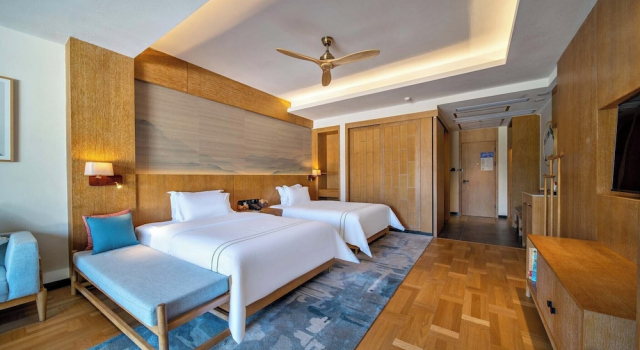 Двухместный номер Superior с видом на окрестности Yangshuo Fadai overhanging hot spring light luxury hotel