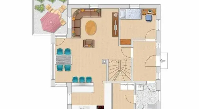 Коттедж с 4 комнатами Haus Klüver