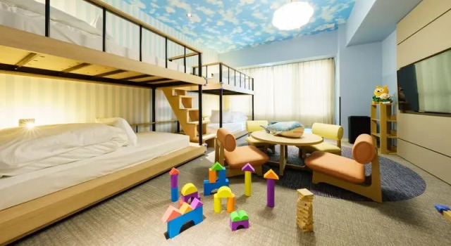 Четырёхместный номер Standard Grandvrio Hotel Beppuwan Wakura - ROUTE INN HOTELS