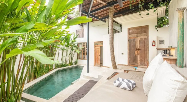 Вилла BA Villa 3 1BR Serene 1BR Villa 800 to Echo Beach With Pool