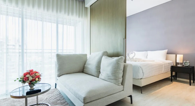 Двухместные апартаменты Superior с балконом и с частичным видом на море Pattaya Holiday at Veranda Residence Pattaya