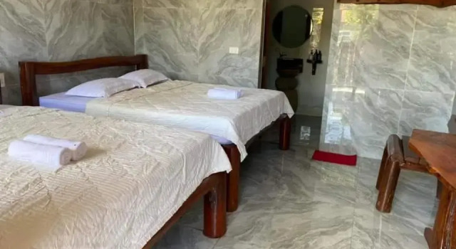 Номер Standard с балконом и с красивым видом из окна Green Bamboo Lodge Resort