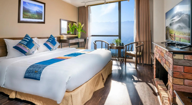 Номер Deluxe с видом на горы Amazing Hotel Sapa