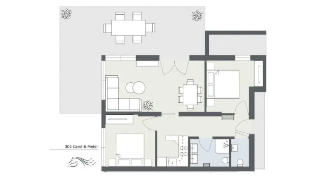 Апартаменты с 2 комнатами Haus Drei Türme A3 by Alpenfeder