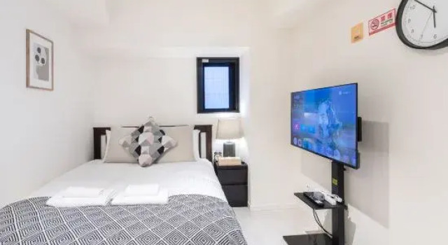 Кровать в общем номере (мужской номер) Hopetree Tennoji Phase 3 | Men-Only Luxury Apartment