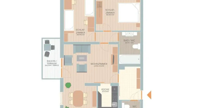 Апартаменты с 2 комнатами Appartement Graz, Wohnen & Wert Appartementvermietung