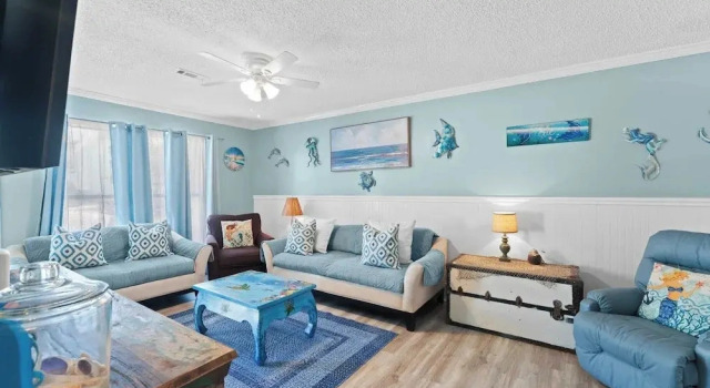Golf Cart Included! Bright Coastal Home Near Panama City Beach & Local Dining Sunshine Chateau by Avantstay