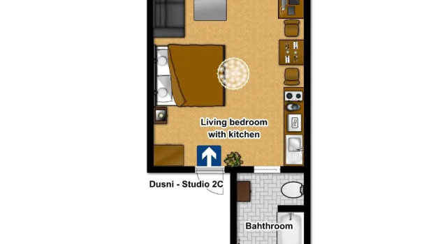 Студия Dušní Apartments
