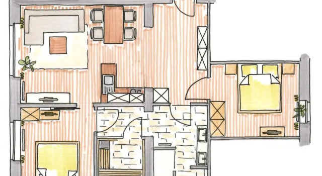 Апартаменты Superior Altstadt Villa Wohnung 3 Memmert