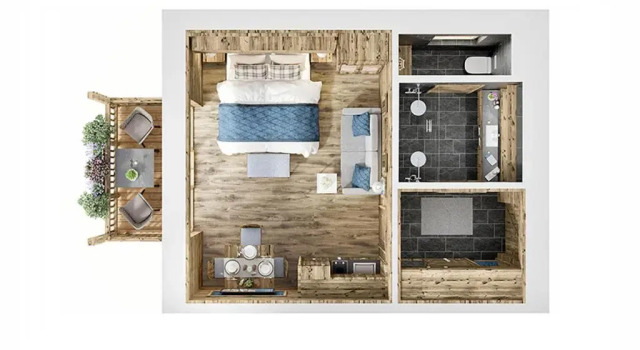 Студия Classic MONDI Chalets am Grundlsee