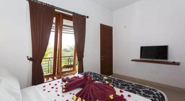 Двухместный номер Deluxe с балконом Dikubu Bali Villa and Suite