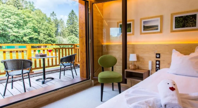 Двухместный номер Standard с балконом Hotel Restaurant Mont Champ du Feu