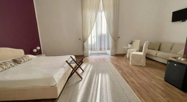 Двухместный номер Standard с балконом B&B Ruffo di Bagnara Palazzo Monumentale