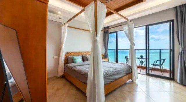 Люкс Jiuqi Sanya iHome Seaview Design Homestay (Sanya Bay Coconut Dream Corridor Store)