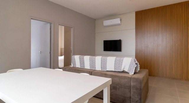Luxuoso Apt Com Vista Incrível 5min Do Mar Tvt303, Забронировать Отель Флорианополис South of Brazil, рядом с Hercilio Luz Square