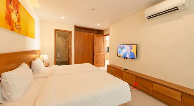 Апартаменты с 3 комнатами с балконом и с видом на город Maple Hotel & Apartment
