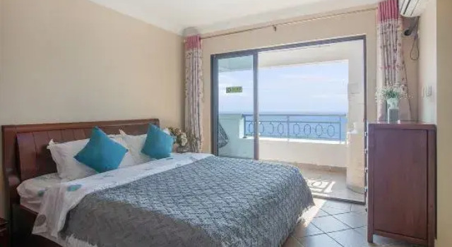 Люкс с 3 комнатами с видом на море Shuangyuewan Yikela Holiday Apartment