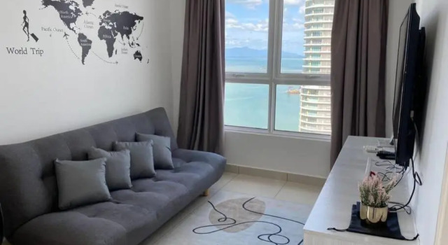 Mansion One Suites @Gurney Drive Seaview Studio Apartment by Sarah's Lodge, Забронировать Апартаменты/квартира Отели штата Пинанга с парковкой, рядом с 1st Avenue Penang, Парковка