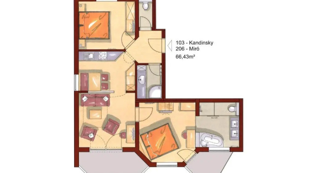 Апартаменты с 2 комнатами Appartements Lüftenegger