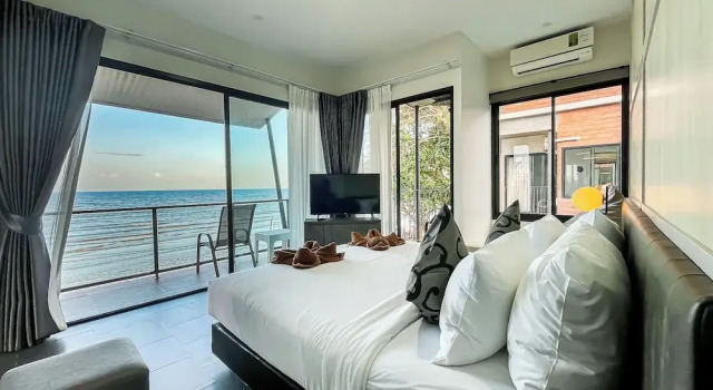 Двухместный номер Deluxe с балконом и с видом на море Leamsai Beach Resort