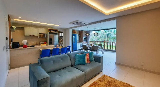 VG Sun Pé na Areia Luxuoso Térreo Gourmet 8 pessoas By DM Apartments