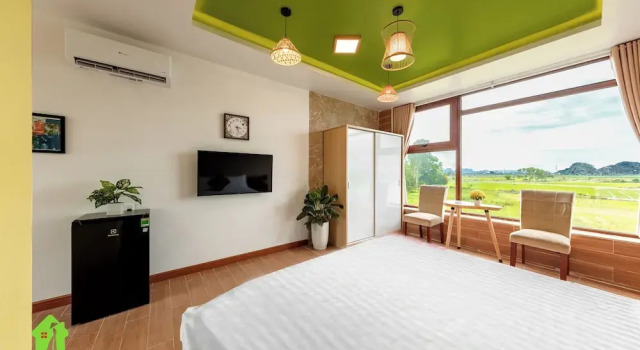 Room in House - Trang An Ao Dai Homestay - Double Room With Field View - Am Tien Room