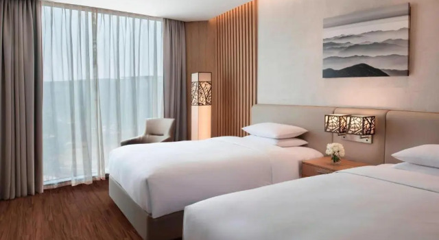 Четырёхместный номер Standard с видом на парк Courtyard by Marriott Seoul Botanic Park