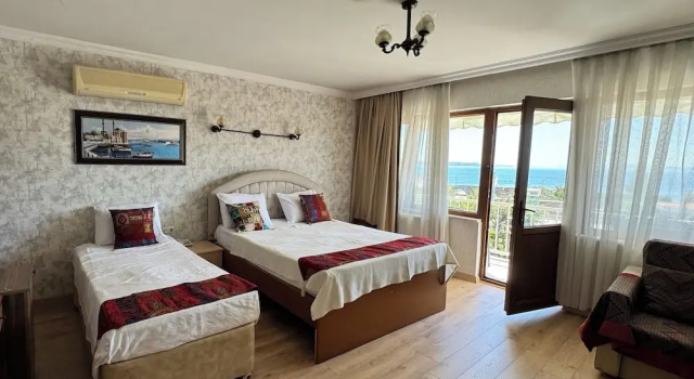 Двухместный номер с видом на море Hotel Ipekyolu