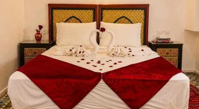 Двухместный номер Deluxe с балконом Riad Jnane Fes Medina & Luxury Palace