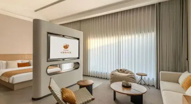 Двухместный люкс Deluxe с балконом и с видом на озеро HanTing Hotel (Changchun Renmin Street Jilin University Nanling Campus)