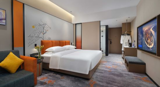 Семейный люкс Deluxe с 2 комнатами Vienna International Hotel (Suzhou University Town Yuexi subway station store)