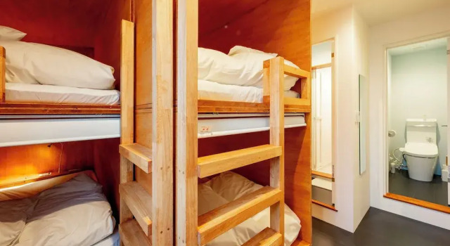 Кровать в общем номере (женский номер) plat hostel keikyu asakusa karin