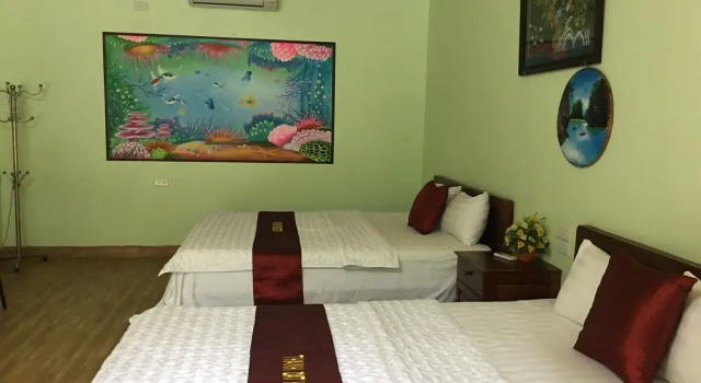 Четырёхместный номер Deluxe c 1 комнатой с видом на сад Tam Coc Thanh Dat Homestay