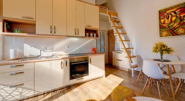 Апартаменты c 1 комнатой с частичным видом на море 42° North Apartments