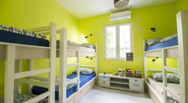 Bett im Wohnheim Hostel Bongo
