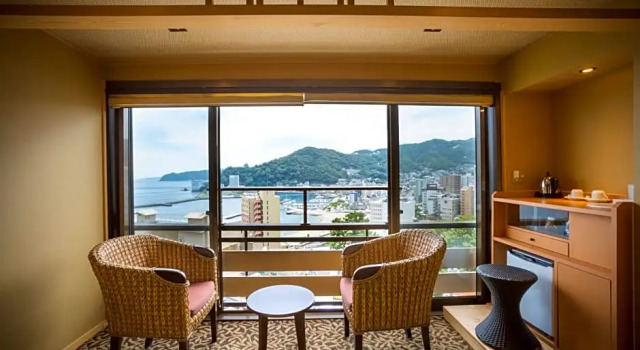 Номер Deluxe с видом на море Atamionsen Yuyado Ichibanchi