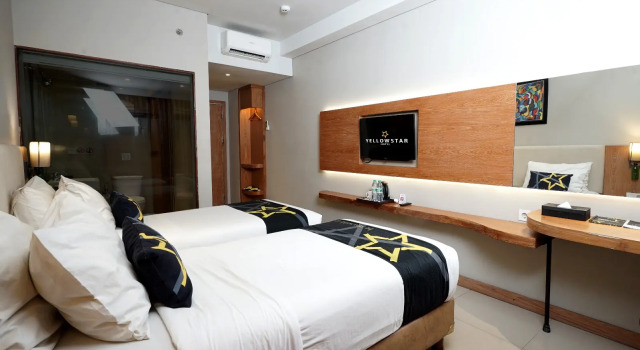 Двухместный номер Standard с красивым видом из окна Yellow Star Gejayan Hotel