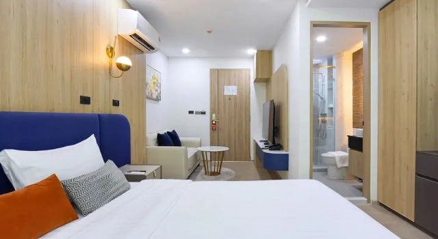 Студия с видом на город Aquila Hotel Bangkok