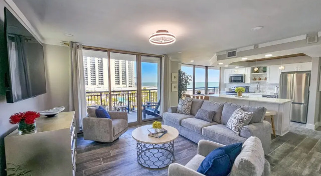 Superbly Updated Ocean View Condo, 303 Brighton, Full Access 3 Bedroom Condo