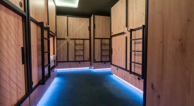 Кровать в общем номере Hostel Ikigai