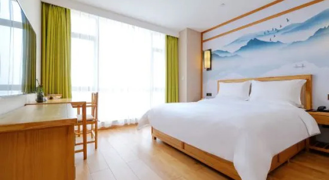 Люкс с 2 комнатами с видом на реку Qianting Zen Designer Hotel (Chongqing Wanzhou Wanda Plaza)
