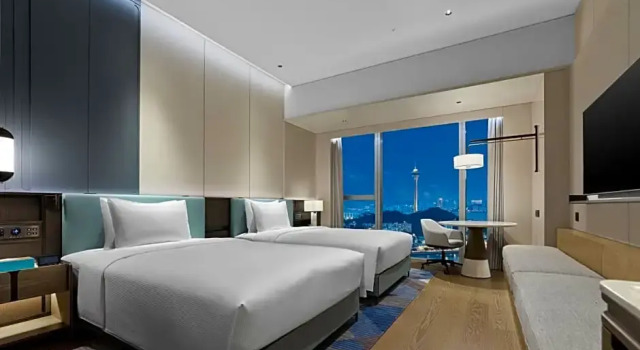 Номер Executive с видом на море Hilton Zhuhai