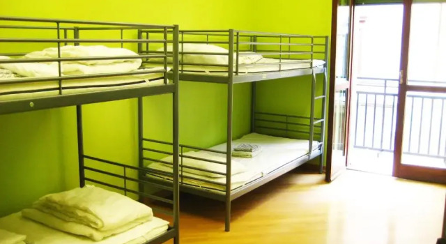 Кровать в общем номере Panda Hostel