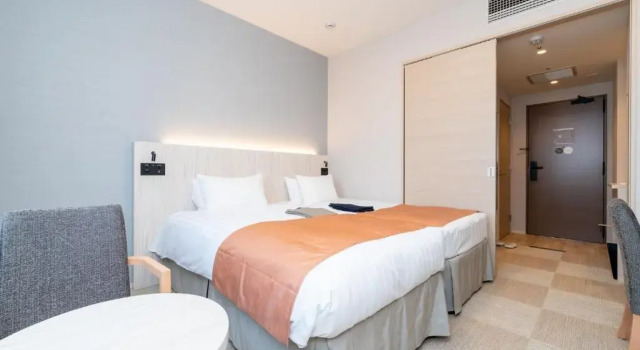 Двухместный номер Momiji Building Moderate Hiyori Hotel Osaka Namba Station