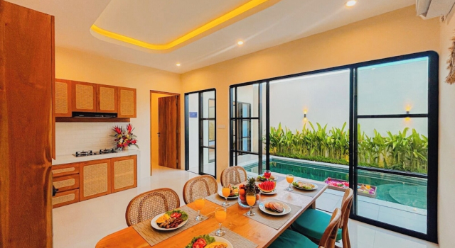 Beachside Luxury 2BR Mediterranean Sanur, Rezervovat Vila Chaty v Bali, Chalupa