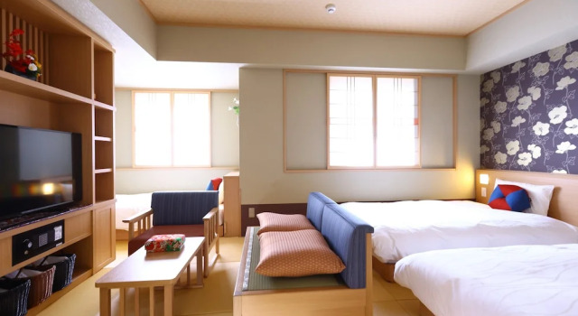 Трёхместный номер Superior Отель Onyado Nono Kanazawa Natural Hot Spring