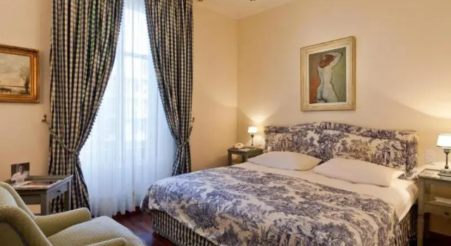 Двухместный номер Superior с балконом и с видом на озеро Hotel Angleterre